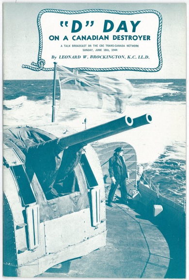 Front cover of "D" Day on a Canadian Destroyer